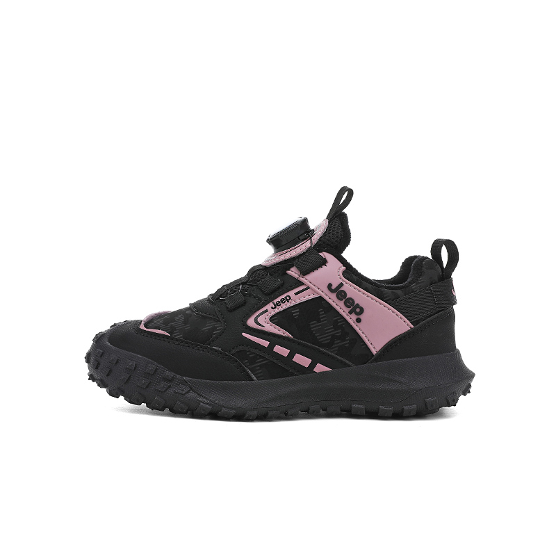 

Детские кроссовки для бега низкие Synthetic Leather Thermal Abrasion Resistant Anti Kick Jeep, розовый розовый-fleece-lined thin cotton shoes