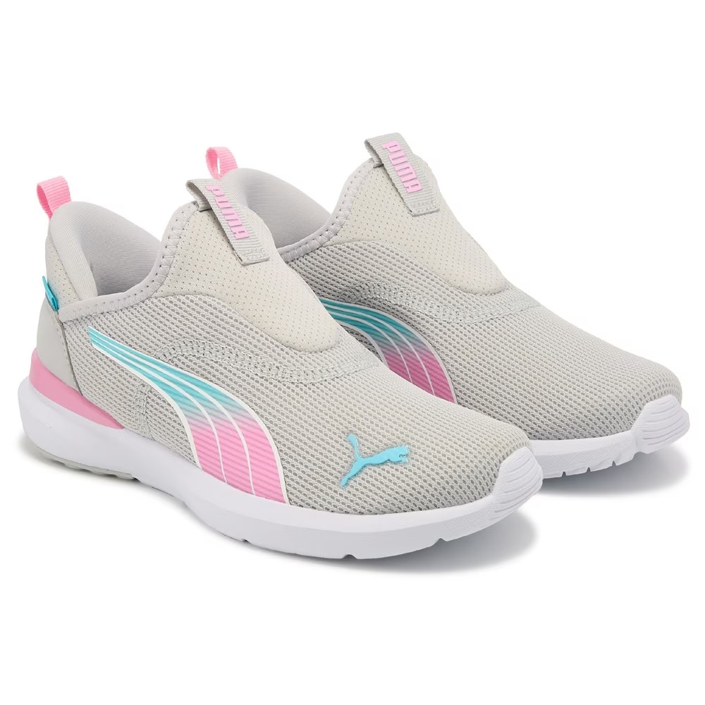 

Детские кроссовки без шнурков Kruz от Puma для маленьких детей, black/pink