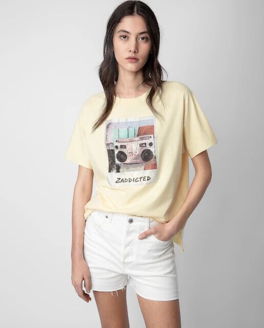 

Женская футболка с короткими рукавами Anya с фотопринтом Zadig & Voltaire, желтый