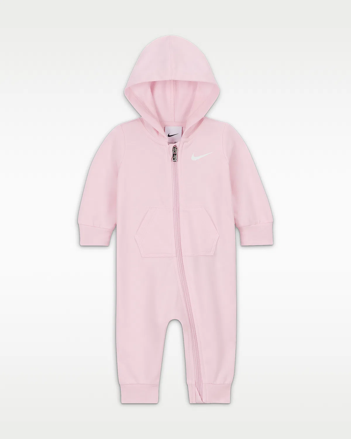 Baby (0-9M) Hooded Coverall Nike Baby Essentials, Pink Foam