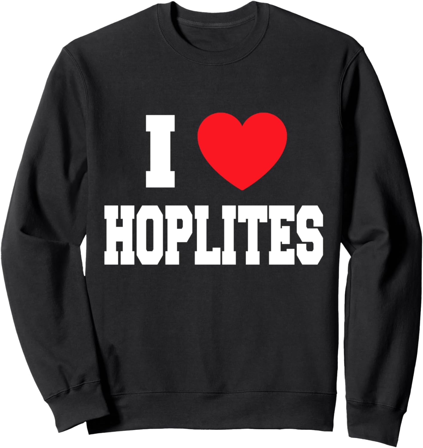 

Толстовка с надписью Я люблю гоплитов My Heart, черный