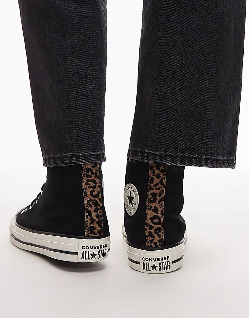 Кроссовки Converse Chuck Taylor All Star черного цвета с отделкой из конского волоса — фото 3