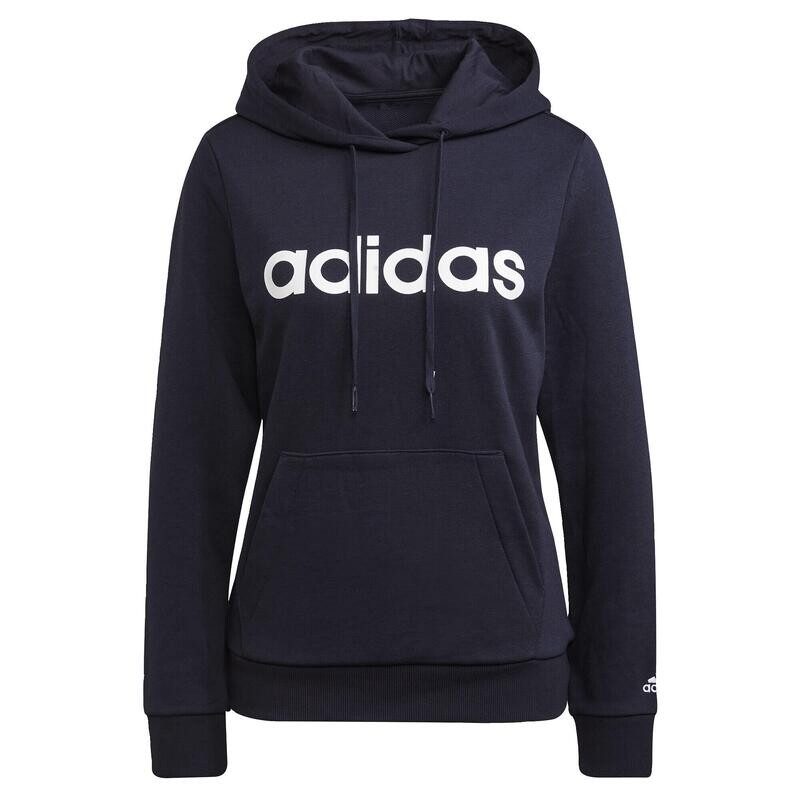 Женская спортивная толстовка Adidas, цвет petrolblau/weiss — фото 2