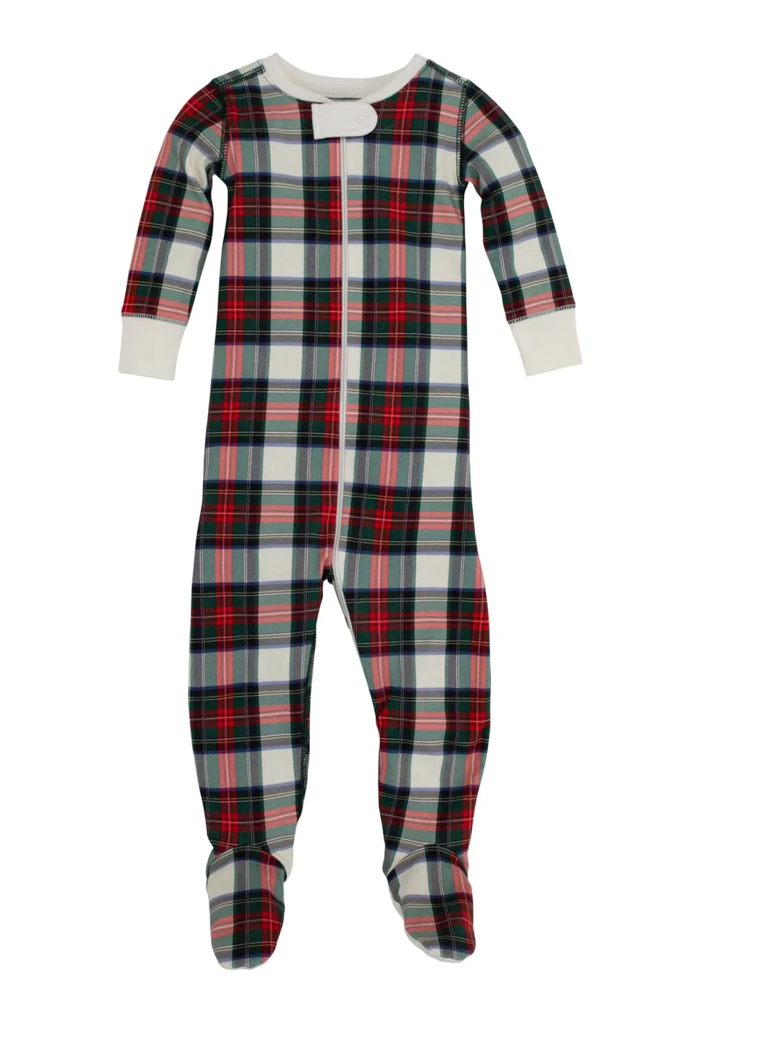 The Beaufort Bonnet Company Kid's Knox's Night Night In Aiken Place Plaid With Palmetto Pearl