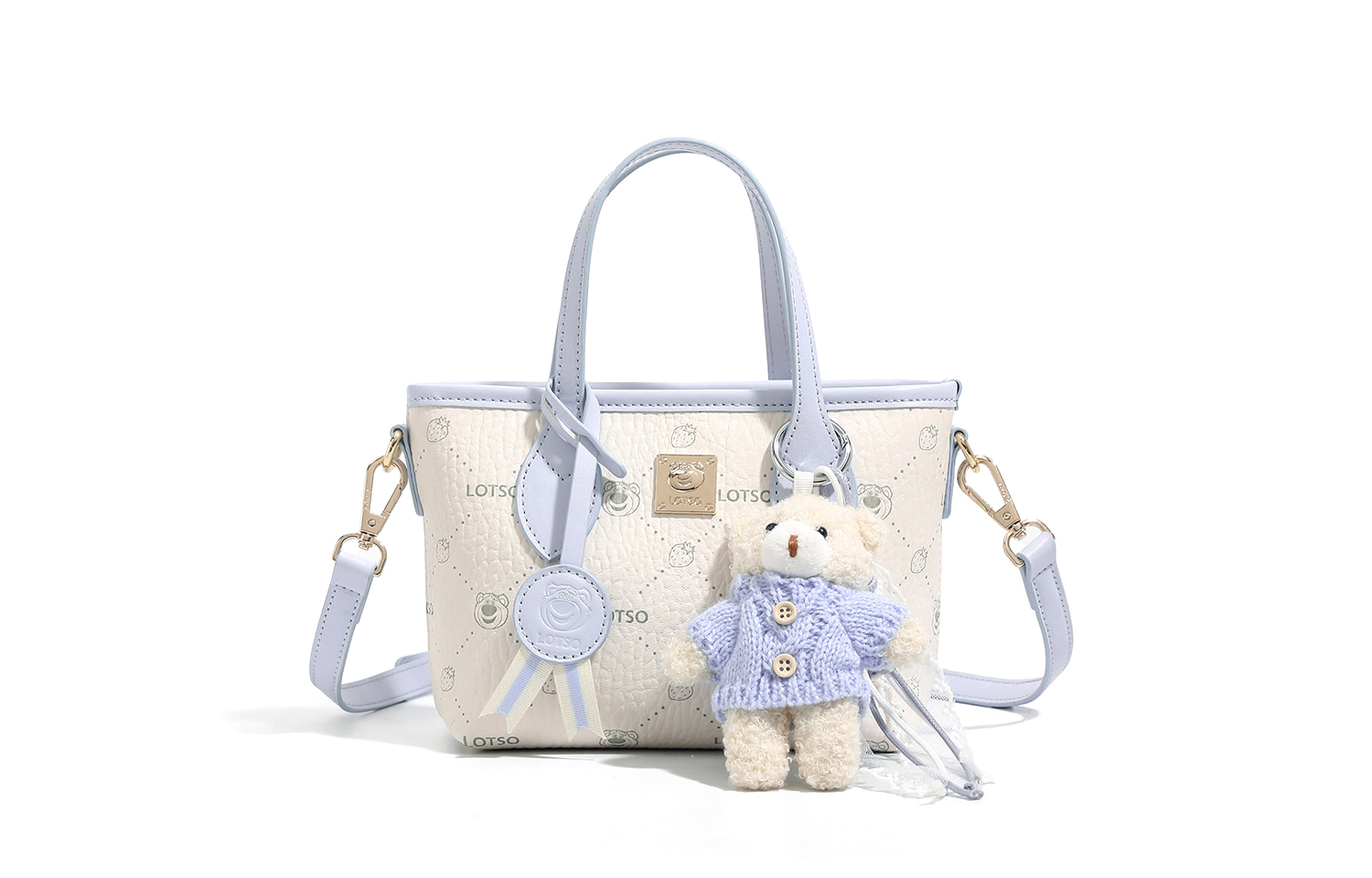 

Disney Лотсо ПВХ сумка женская синяя, Blue[Comes with Doll-Shopping Bag Included]