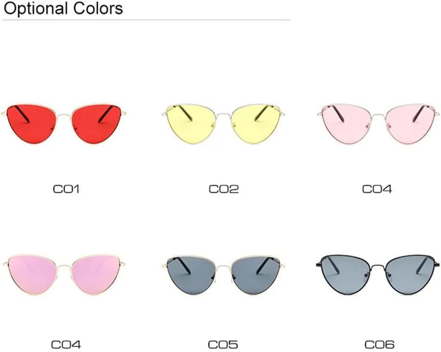 

Солнцезащитные очки UV400 с прозрачной красной металлической оправой «кошачий глаз» для женщин и мужчин, для бега и занятий спортом на открытом воздухе UYPTK, C02