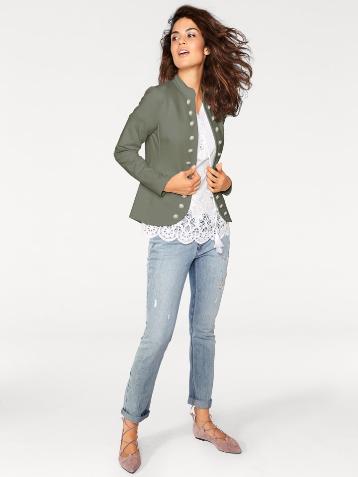 

Heine Джерсийский пиджак оливкового цвета