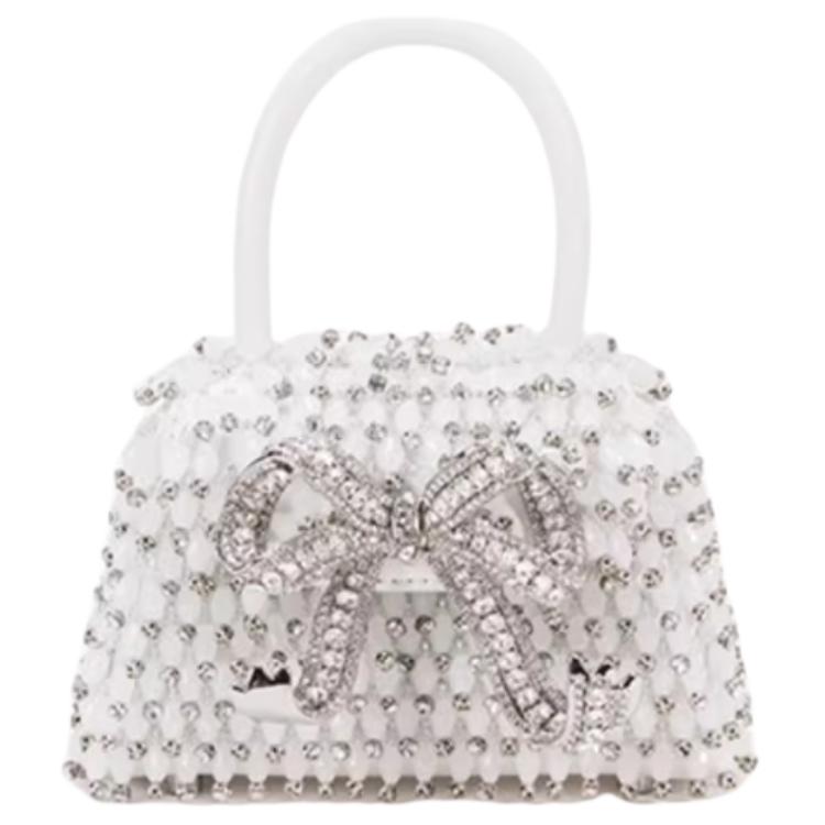 

Self-portrait Сумка через плечо из коровьей кожи, кроссбоди, мини-сумка женская чистый белый цвет