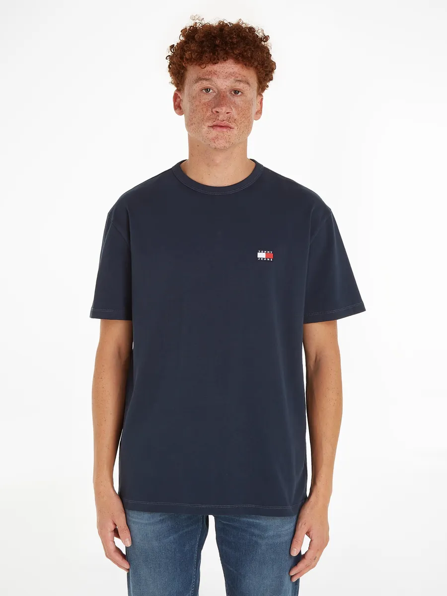 

Футболка Tommy Jeans "TJM REG BADGE TEE EXT" с круглым вырезом, синий