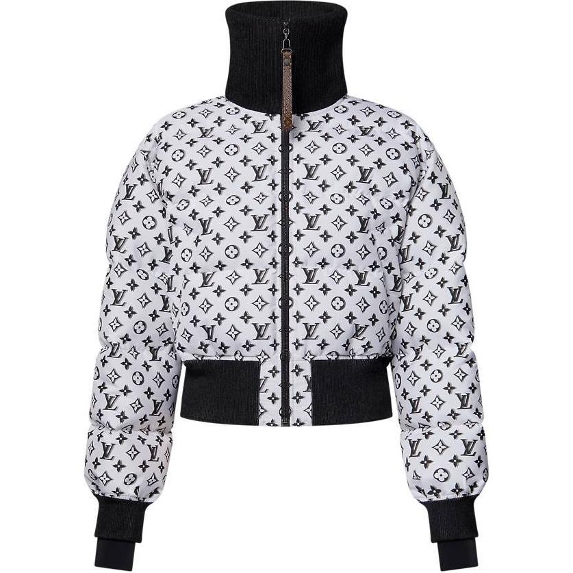 

LOUIS VUITTON Куртка пуховая женская черно-белая, Black White