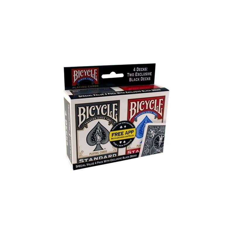 

Игральные карты Rider Back, 4 колоды, Велосипед Bicycle
