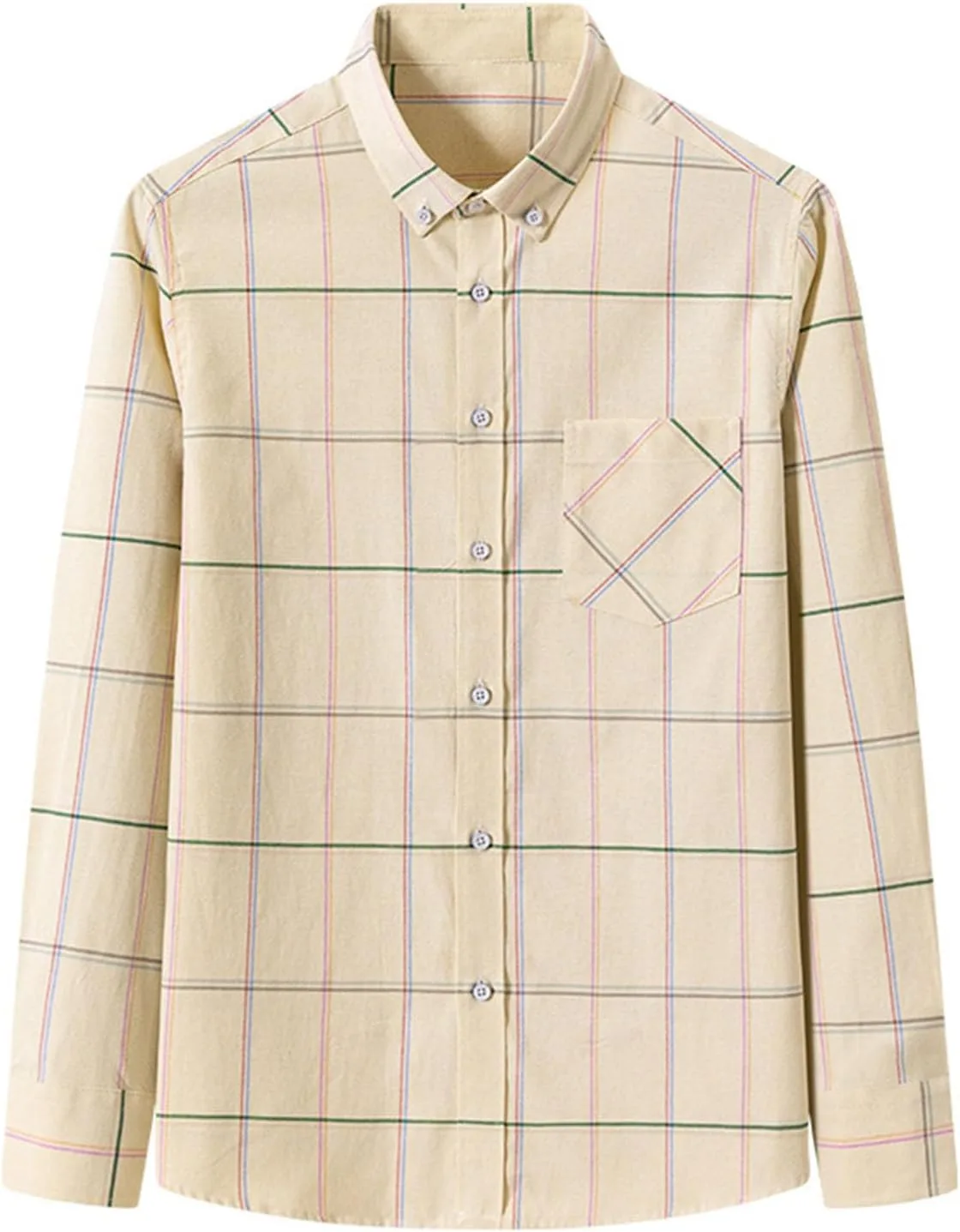 

Мужская рубашка с длинным рукавом, поло, с карманом, для офиса