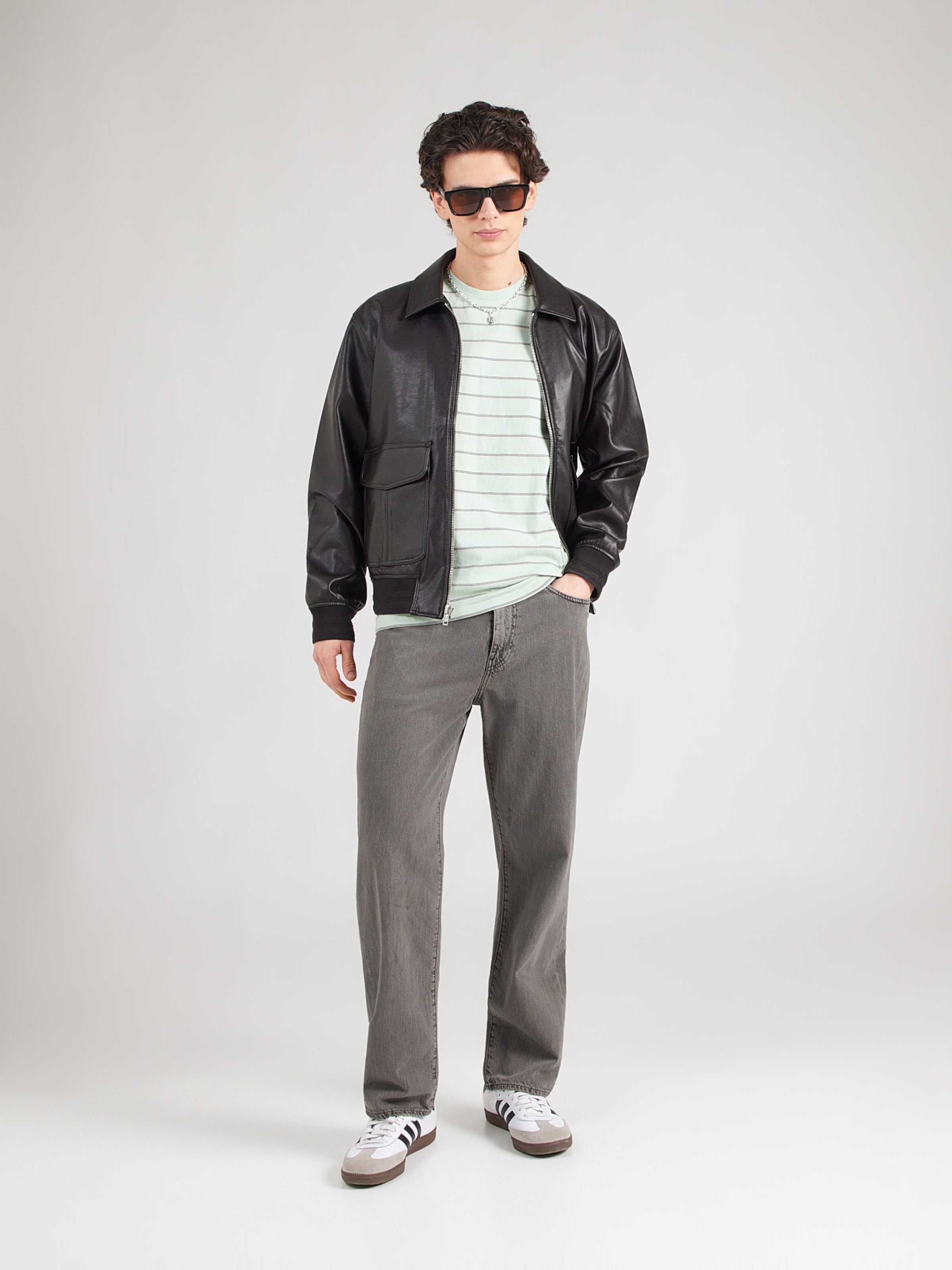 LEVI'S  Джинсы свободного кроя '568 LOOSE STRAIGHT' в сером дениме — фото 4