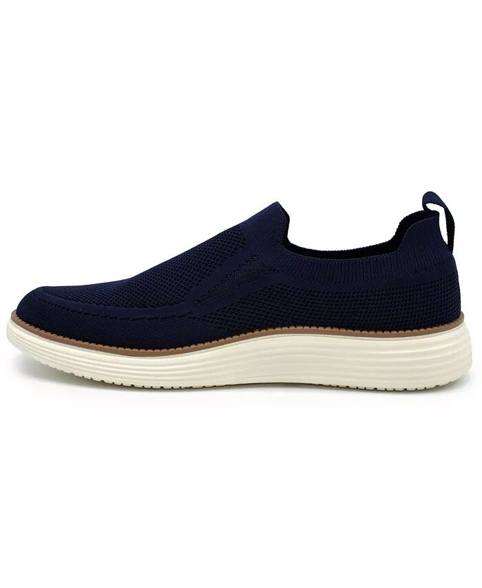 Мужские кеды Olney Knit Slip-On Akademiks, коричневый/бежевый — фото 2