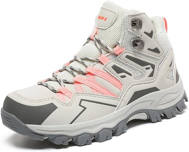 

Мужские и женские кожаные водонепроницаемые походные ботинки HuayoRong, легкая обувь для прогулок на открытом воздухе, дышащие замшевые ботинки для походов, треккинга, кемпинга и альпинизма. Легкие и прочные, розовый