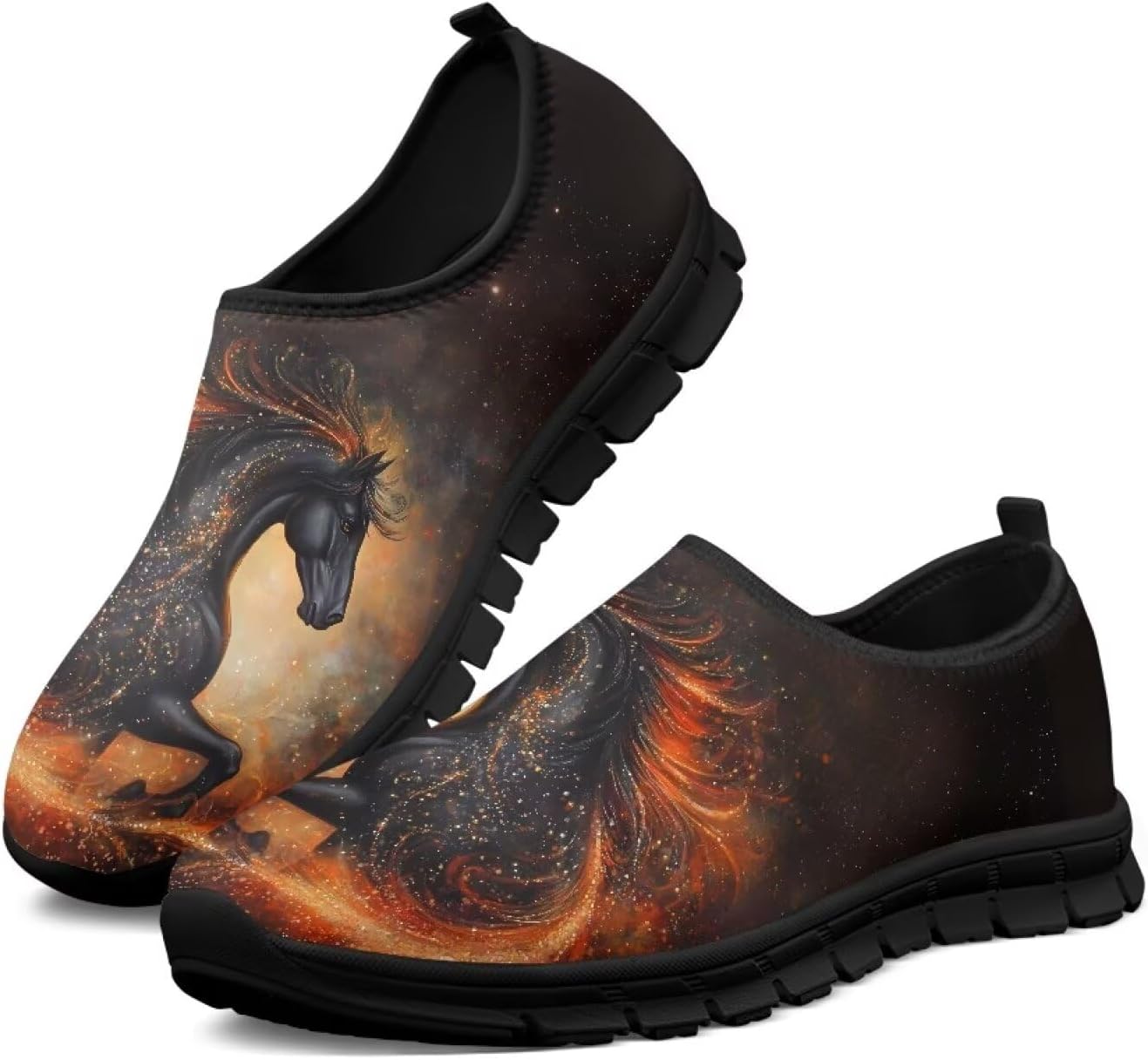 

Кроссовки Hresuewn для мужчин, удобные, дышащие, легкие, повседневные и вечерние туфли для мужчин, комфортная обувь для ходьбы, Horse Design