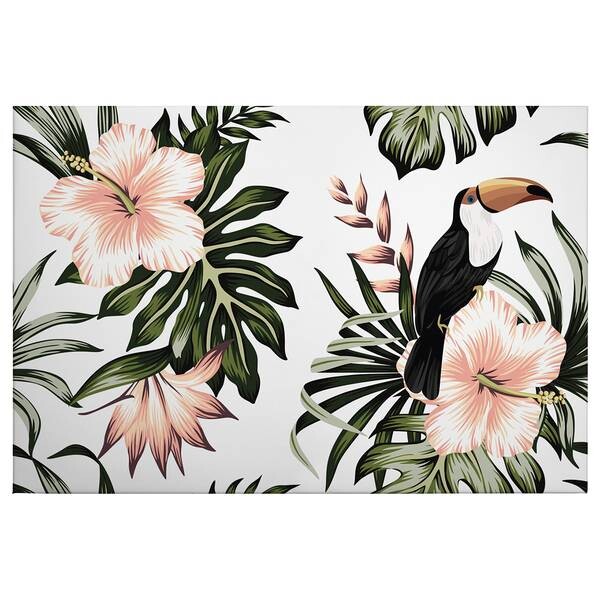 

Фреска A.S. Création Vogel Floral Toucan, зеленый/белый