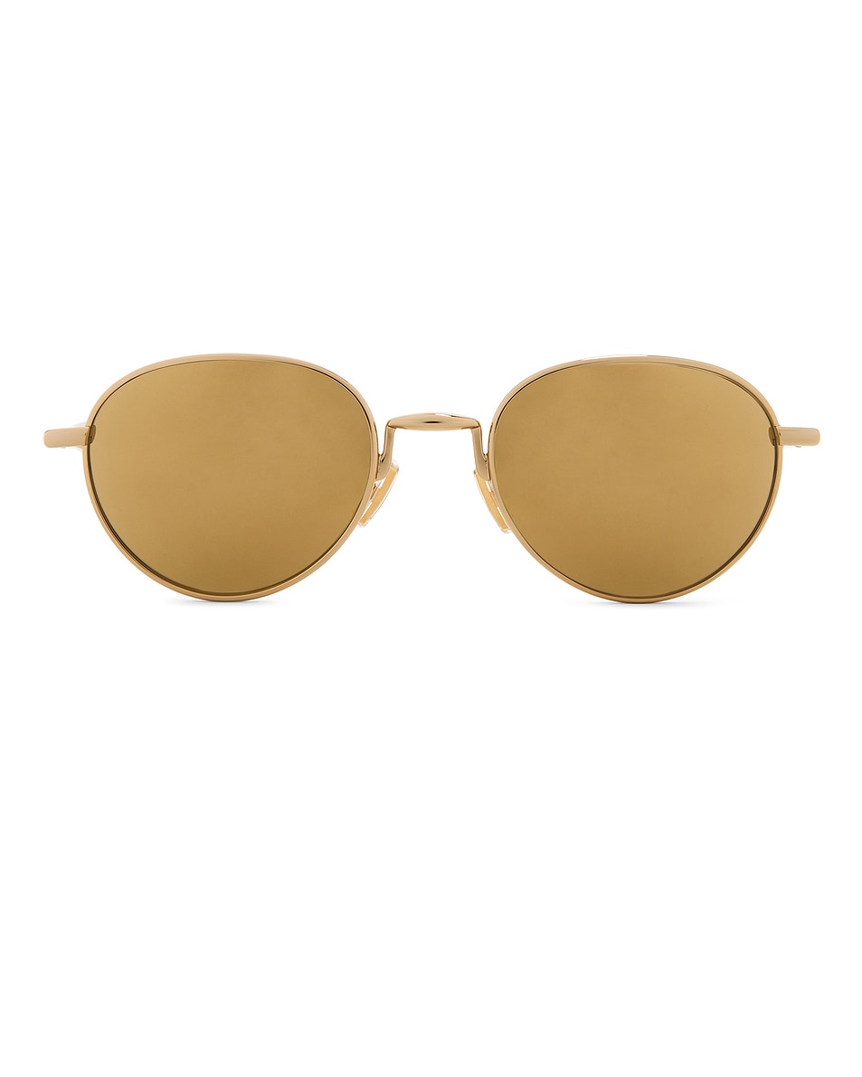 

Круглые солнцезащитные очки Bottega Veneta, Gold