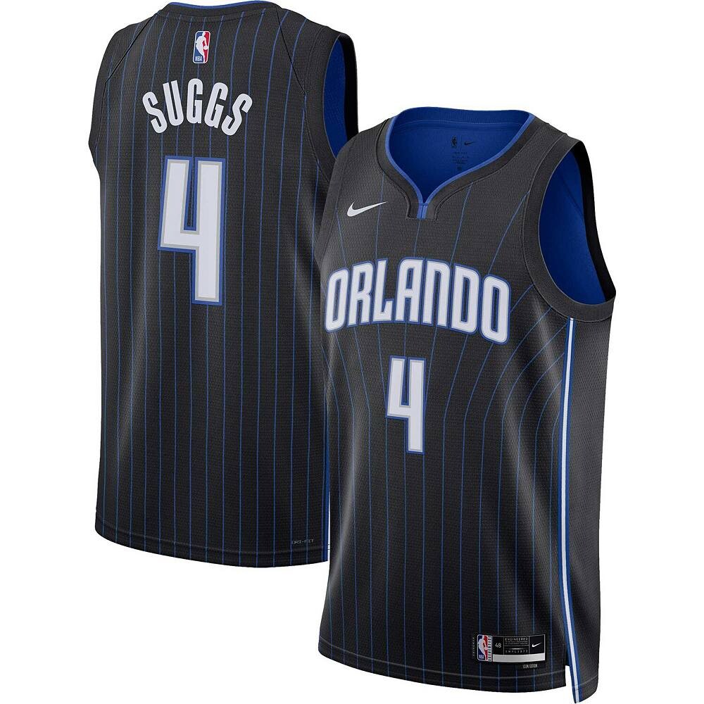 

Унисекс Джерси Nike Jalen Suggs Black Orlando Magic Swingman — Icon Edition, цвет Mag Black