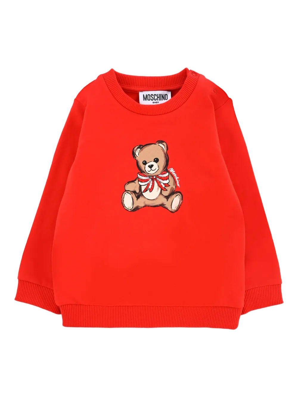 

Толстовка с принтом Teddy Bear Moschino Kids, красный
