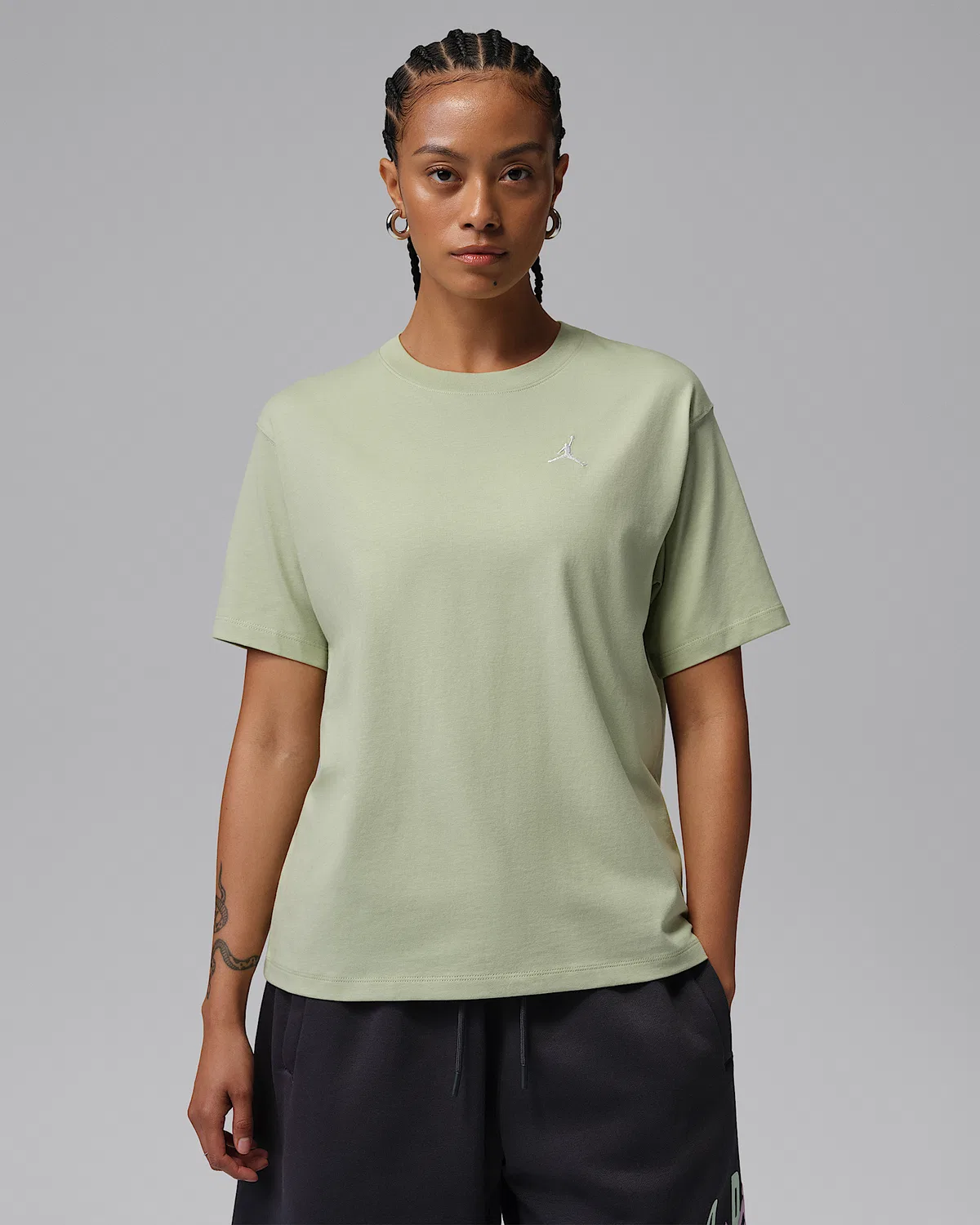 Женский топ Jordan Essentials, Olive Aura/White