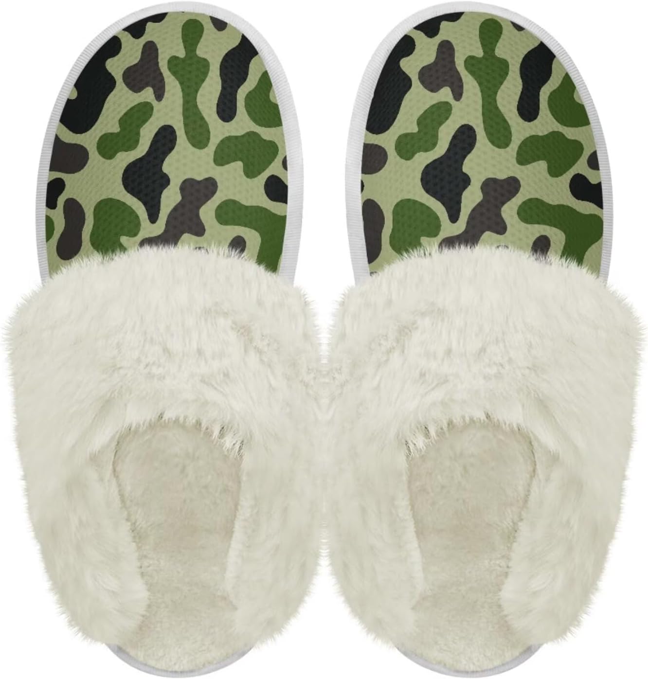 

Тапочки Chaqlin Fuzzy с пушистым краем для дома, унисекс, уютные, мягкие с эффектом памяти, зимние, теплые, с противоскользящей толстой подошвой, для дома и улицы, зеленый