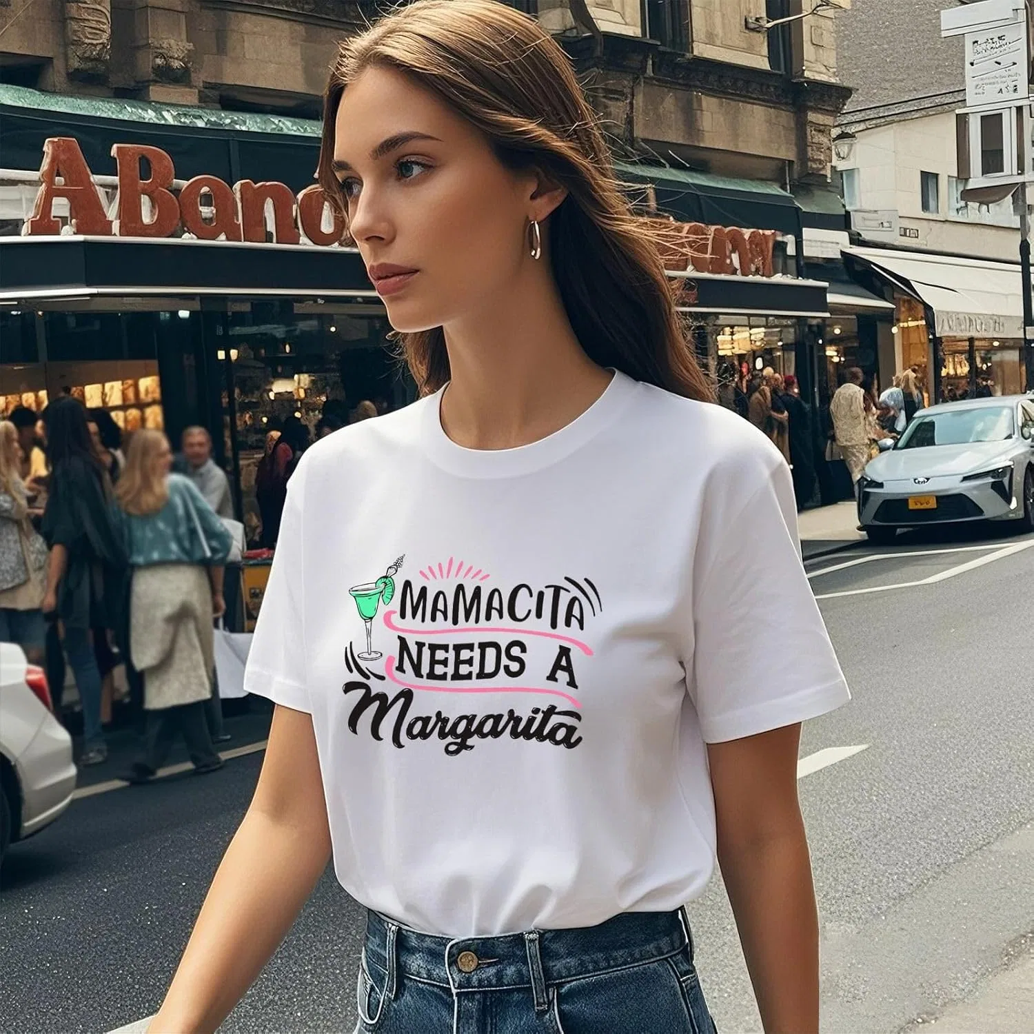 Футболка MamáCita Needd A Margarita с принтом Generic, белый — фото 3