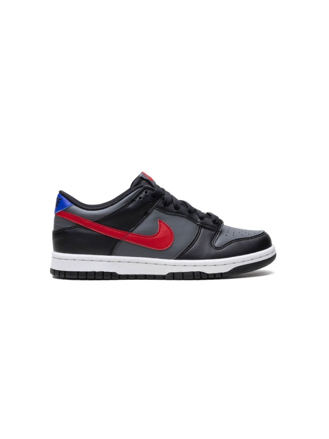 Nike Kids кроссовки Dunk Low GS Black / University Red, черный — фото 2