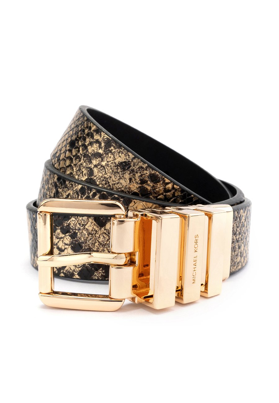 

Ремень MICHAEL Michael Kors REVERSIBLE SNAKE , Gold-Coloured