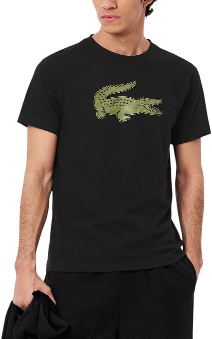 

Мужская спортивная футболка Lacoste Ultra Dry XXL с логотипом, Black/Khaki, Черный, Мужская спортивная футболка Lacoste Ultra Dry XXL с логотипом, Black/Khaki