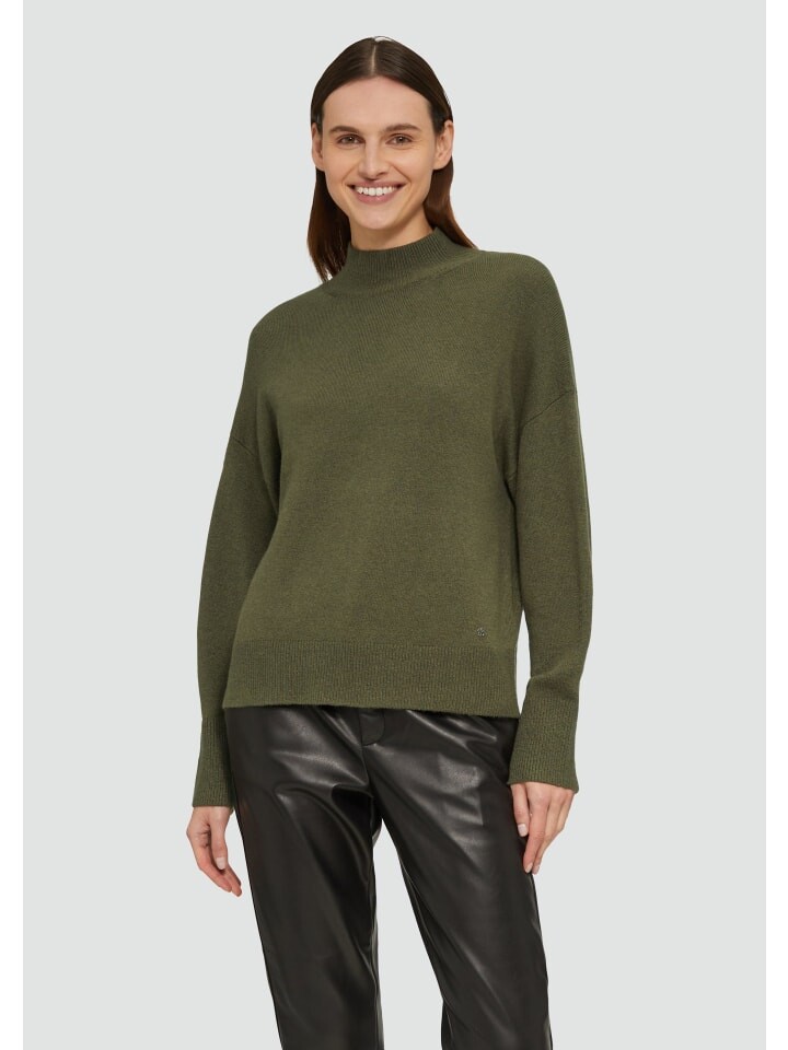 

Пуловер s.Oliver Strickpullover langarm, оливковый