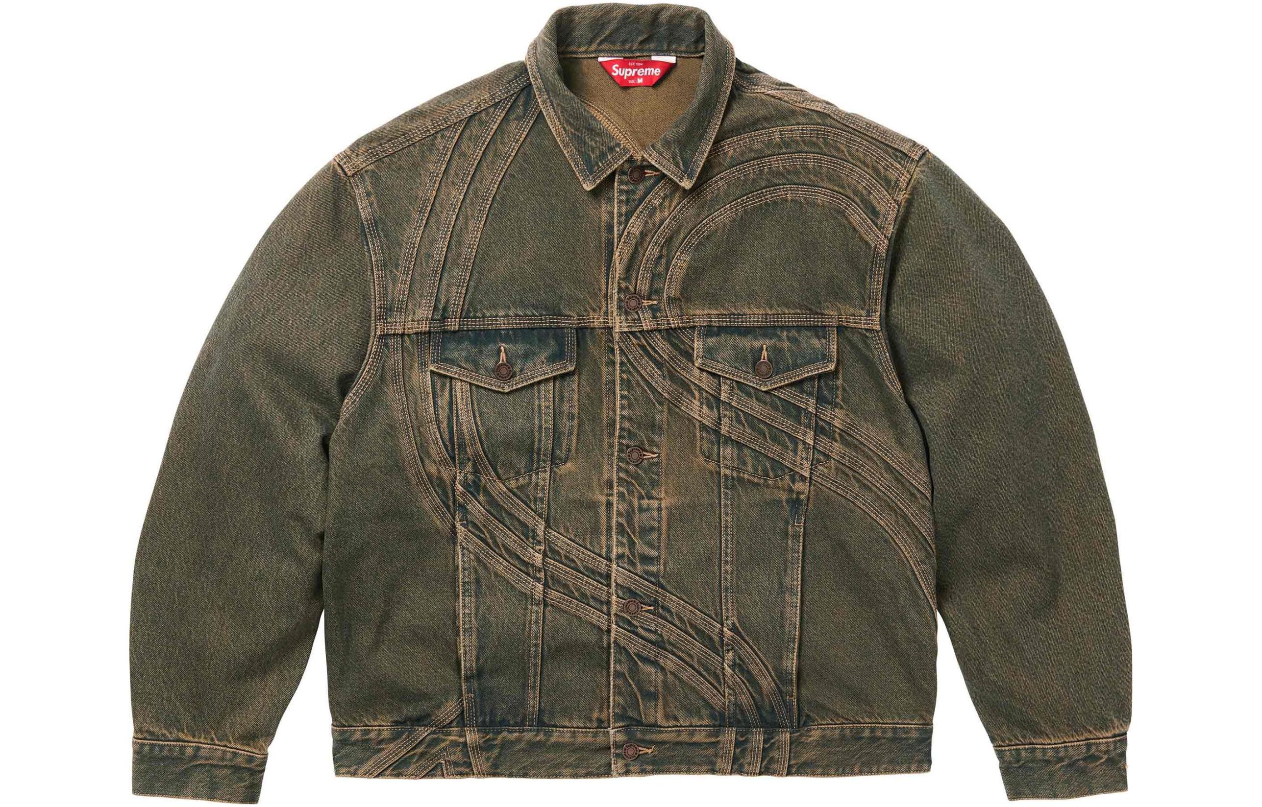 

Джинсовая куртка Trucker с логотипом S Supreme, Washed Black/Washed Black, Черный, Джинсовая куртка Trucker с логотипом S Supreme, Washed Black/Washed Black