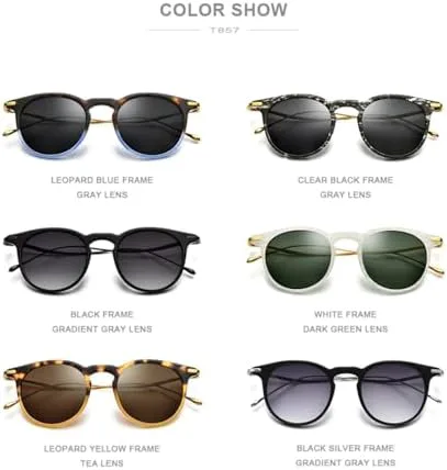 

Мужские солнцезащитные очки, винтажные круглые солнцезащитные очки для женщин, качественные зеркальные очки с защитой от УФ-излучения UV400 MTZJH, Blue Gray