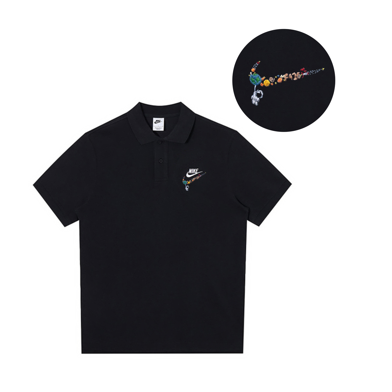 

Nike Спортивная поло мужская black, Черный, Nike Спортивная поло мужская black