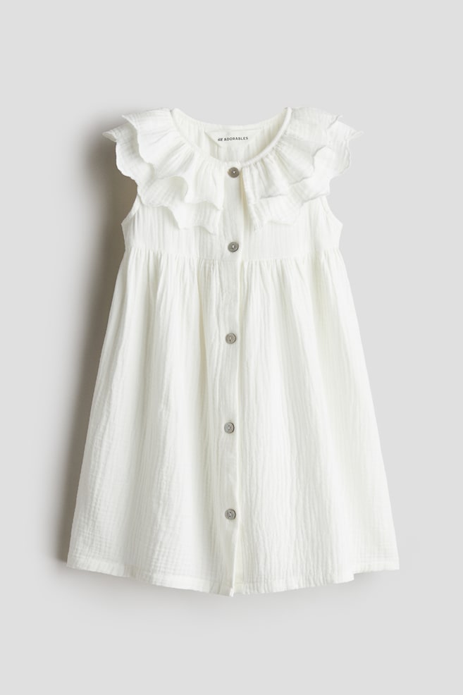 

Платье из хлопкового муслина H&M, белый
