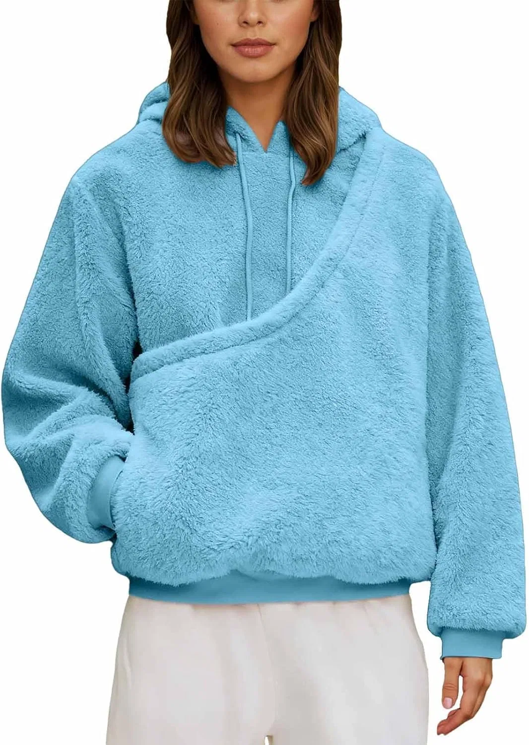 Худи с карманом для животных Cat Pouch, Sky Blue