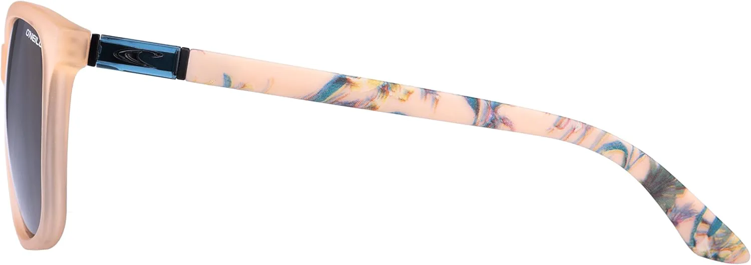 

Женские поляризованные спортивные квадратные солнцезащитные очки O'NEILL MALIKA 2.0, диаметр линз 55 миллиметров, Matte Coral Crystal/Blue Flower Graphic