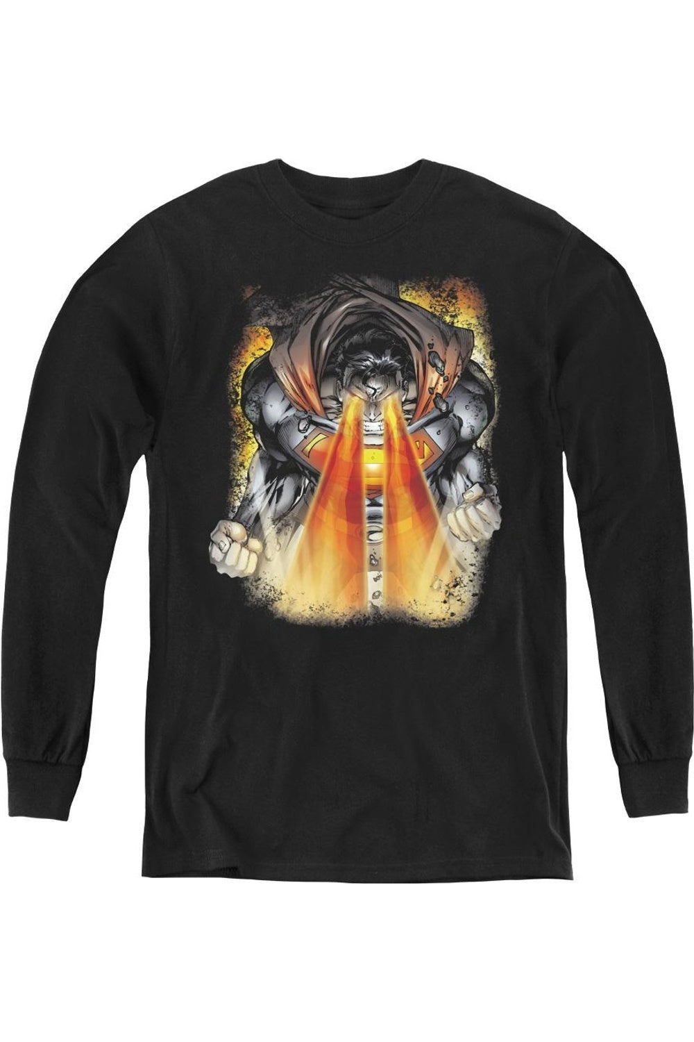 

Футболка с длинным рукавом "Superman Cover 218" для подростков Gildan, черный