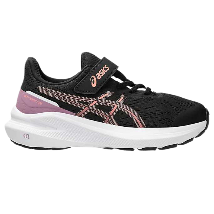 ASICS Кроссовки для бега GT 1000 13 Rebound Breathable Support, черные, для детей от 3 до 7 лет — фото 3