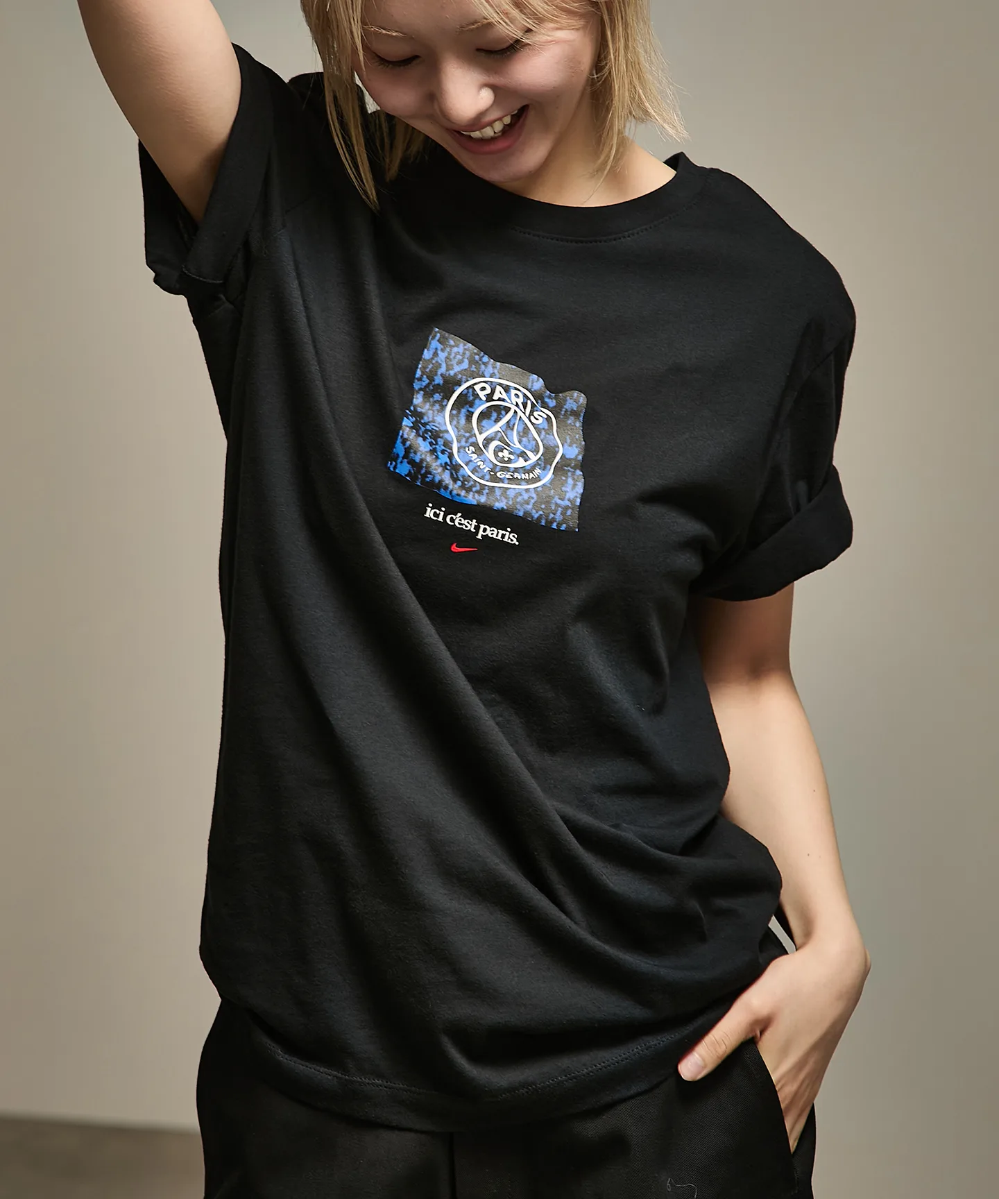 Футболка PSG M NK BANNER TEE NIKE черная