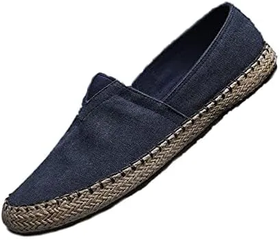 

Мужские эспадрильи-лосьоны на шнуровке из холщовой ткани, простые повседневные кроссовки-мокасины, лодочные туфли, удобные дышащие балетки, обувь для вождения DirraBra, синий