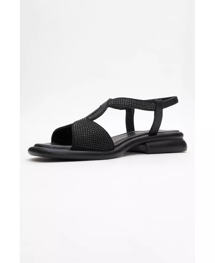 Сандалии из кожи с декором Sieglinde (женские) Forever & Always Shoes, черный — фото 4