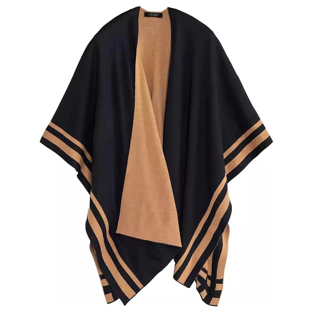 

Ralph Lauren Женская черная шаль из акриловой шерсти, Black