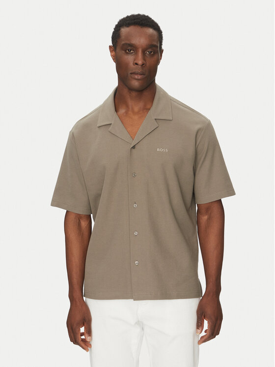 

Свободная рубашка 50536745 Boss, бежевый