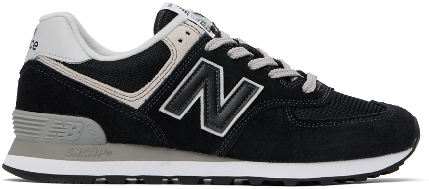 

Черные кроссовки 574 Core New Balance, черный/белый