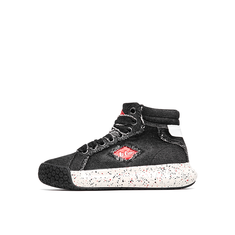 

Lee Cooper Высокие повседневные туфли для увеличения роста унисекс деним черные мужские, цвет Denim Black Men's