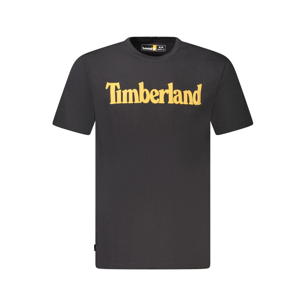 

Черная хлопковая футболка Timberland