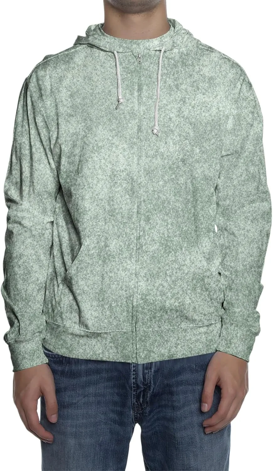 

Мужская повседневная худи Ymosrh с длинным рукавом, принтом тай-дай и карманами, M-3XL