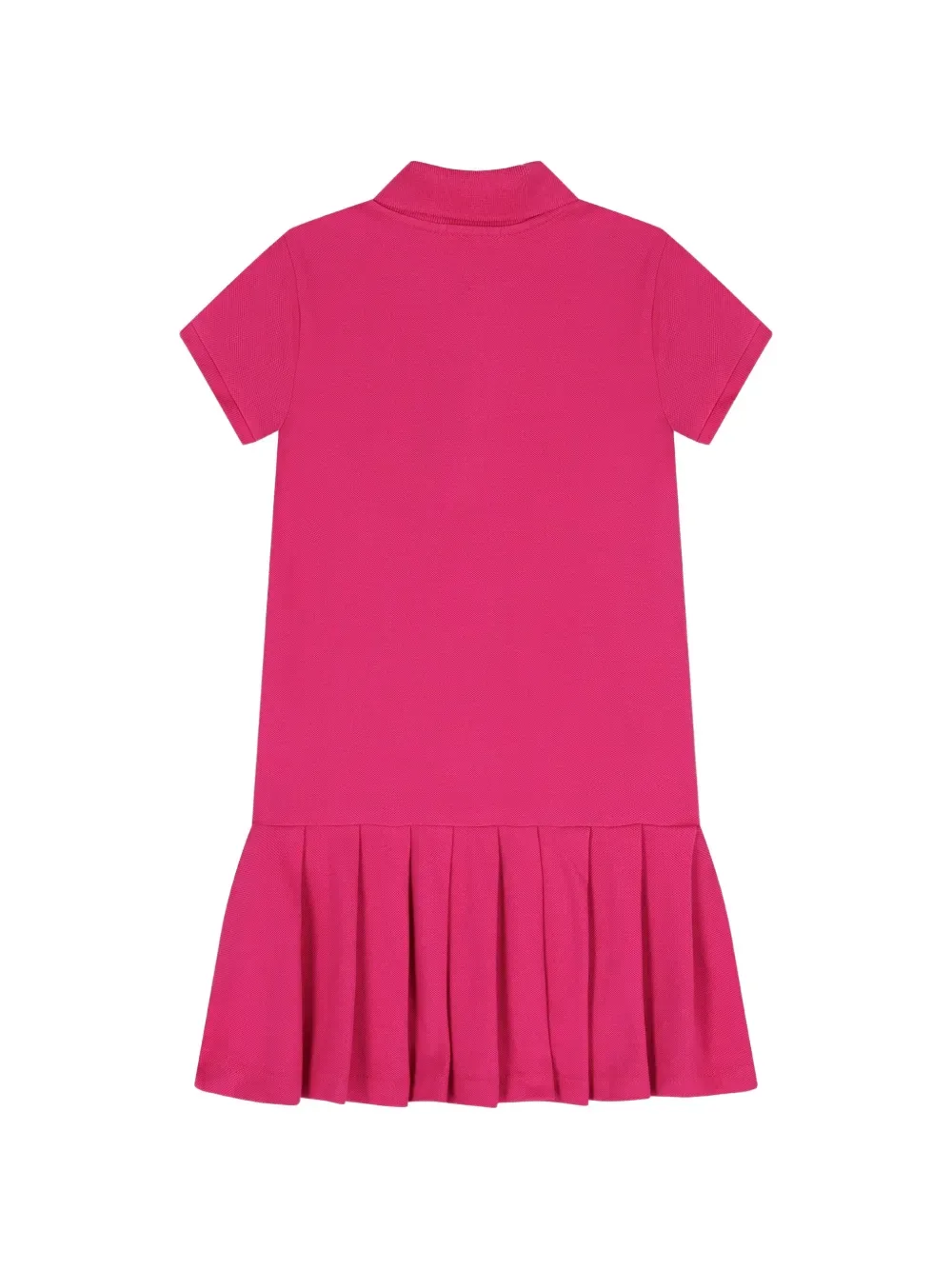 Платье-поло с плиссировкой POLO RALPH LAUREN KIDS, розовый — фото 2