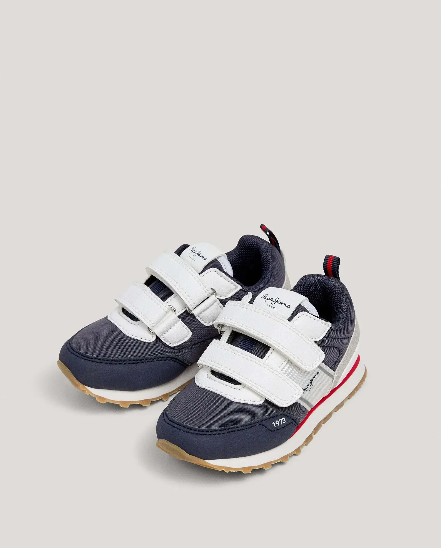 Детские спортивные кроссовки для бега с застежкой-липучкой Pepe Jeans, темно-синий — фото 4